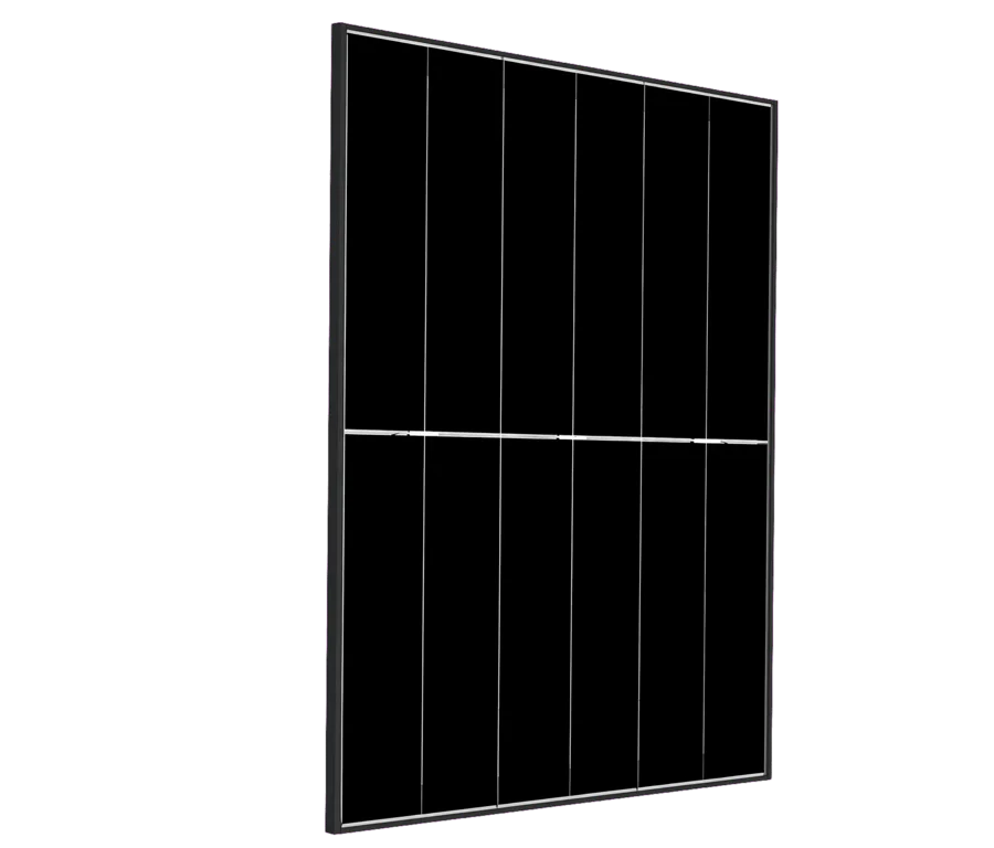 Pannello fotovoltaico AIKO Neostar 2P+48, nero, vista di tre quarti